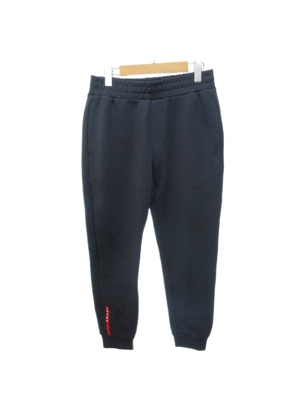 Prada Sport Sweatpants Easy Logo Print Black Pants